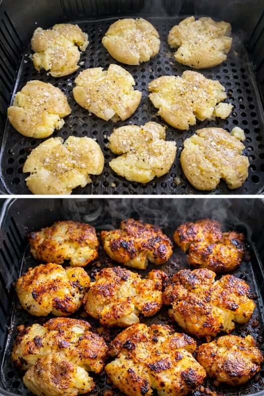 Air Fryer Crispy Smashed Potatoes (Golden, Crunchy & Fluffy) 1