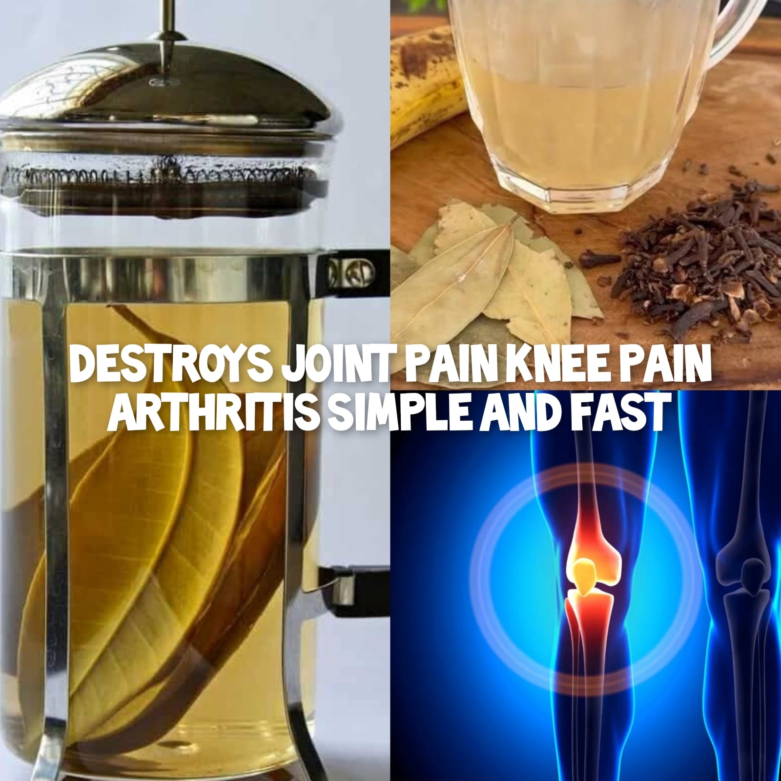 Destroys joint pain, knee pain, arthritis, osteoarthritis. Simple and fast 1
