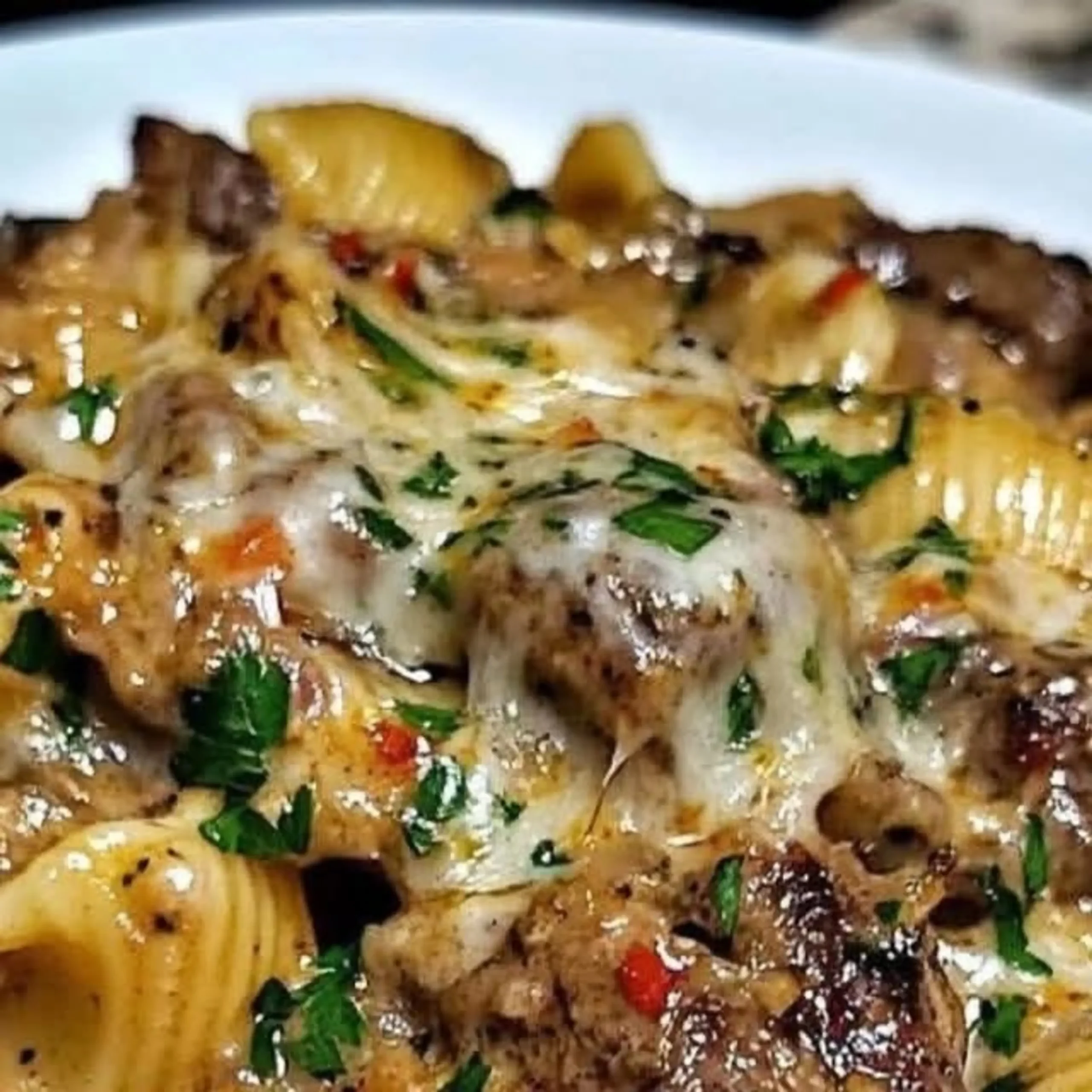 Creamy Paprika Steak Shells 1