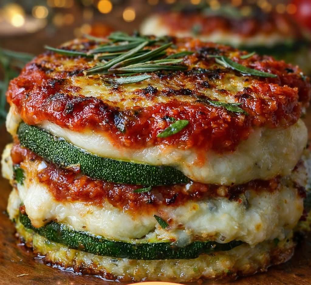 Layered Zucchini Ricotta Melts with Marinara 1