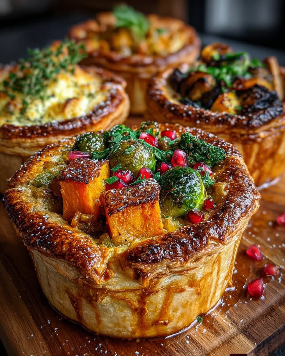 Roasted Autumn Vegetable Pot Pies 1