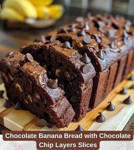 High Protein Greek Yogurt Triple Chocolate Banana Bread with Chocolate Chip 1