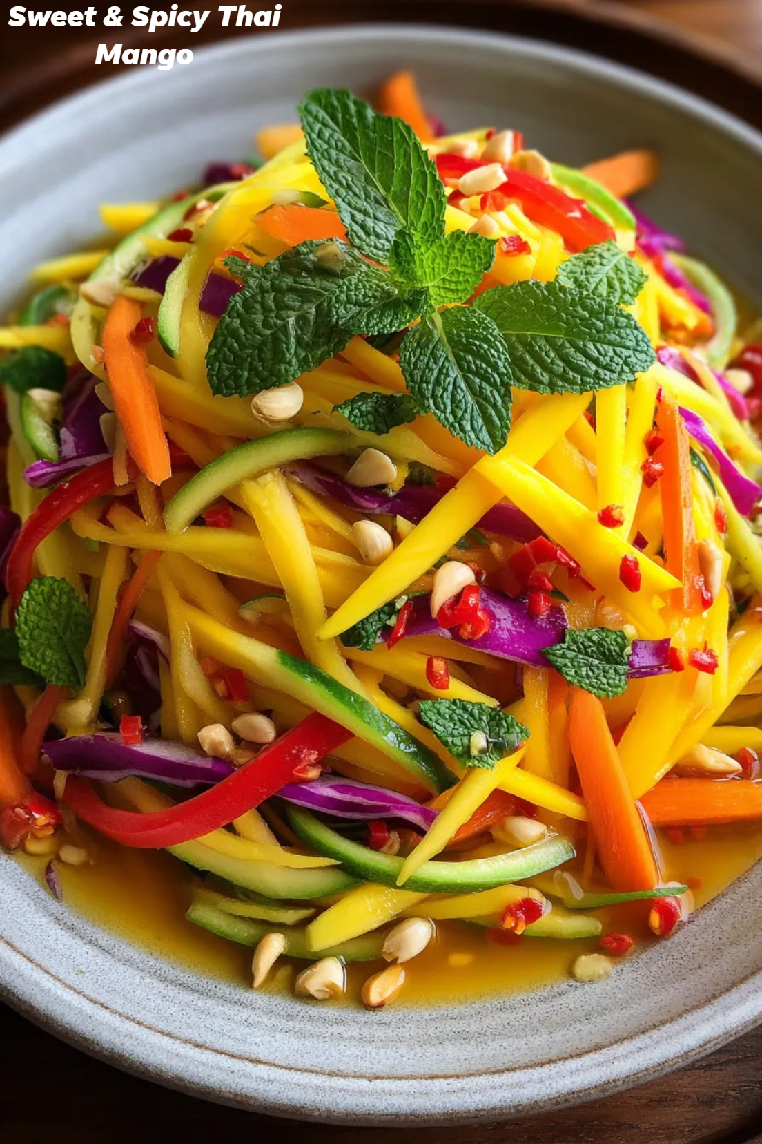 Sweet & Spicy Thai Mango Salad 1
