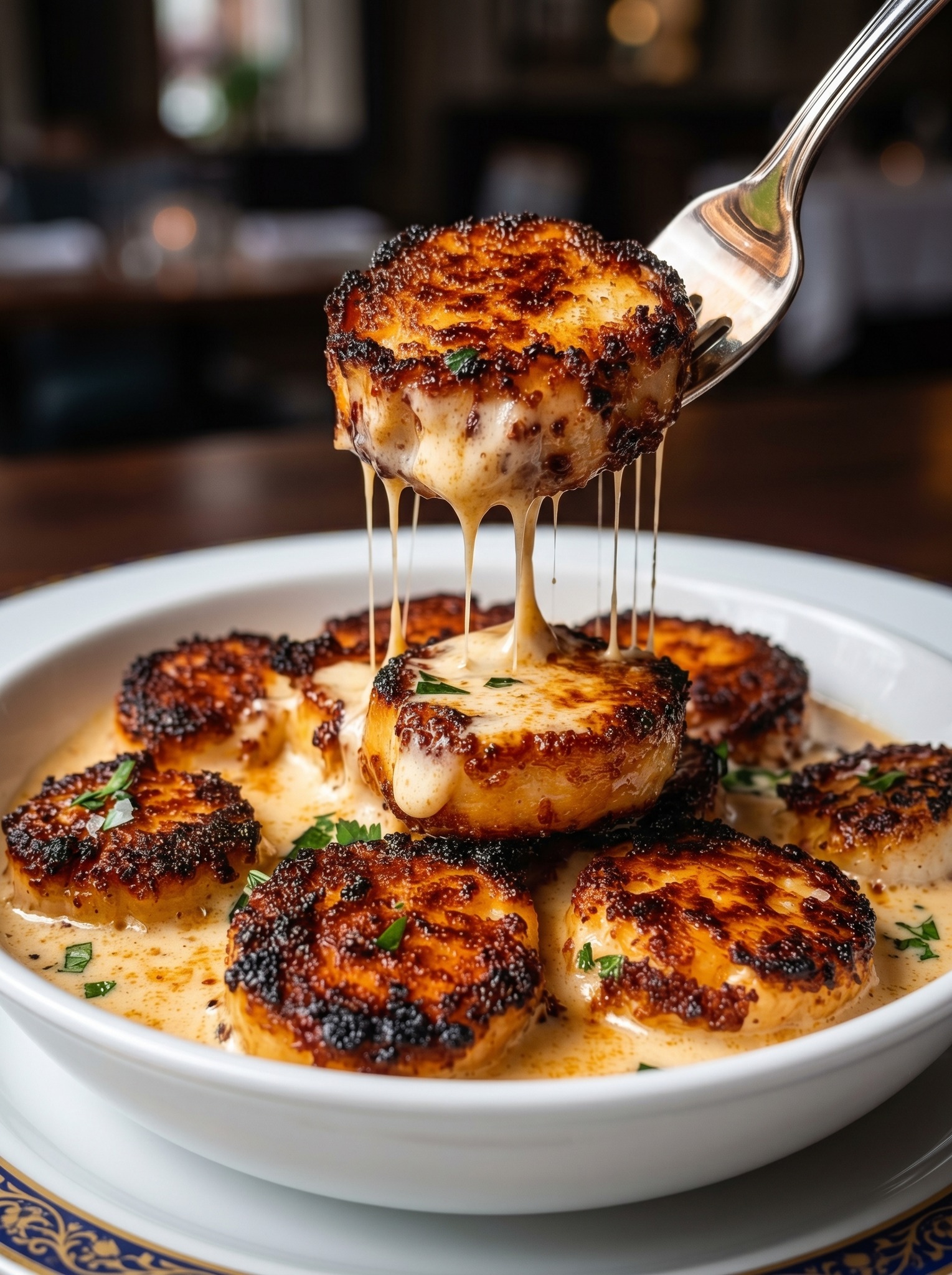 Seared Scallops with Cajun Cream Sauce 1