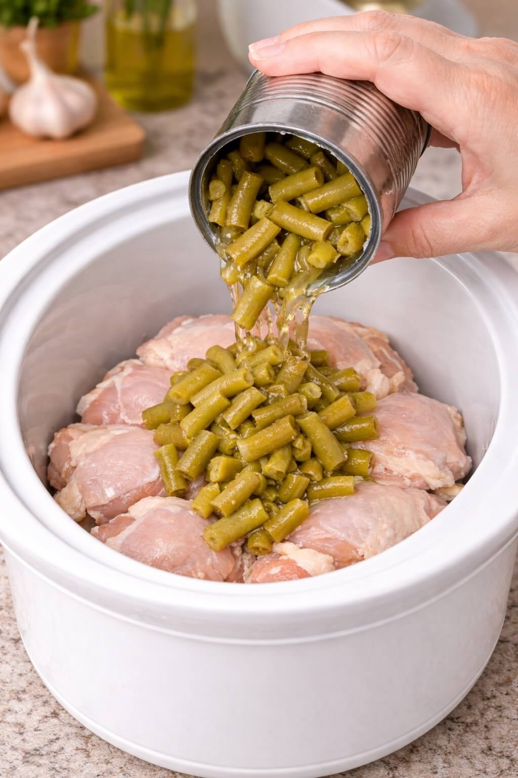 Slow Cooker Chicken with Green Beans 1