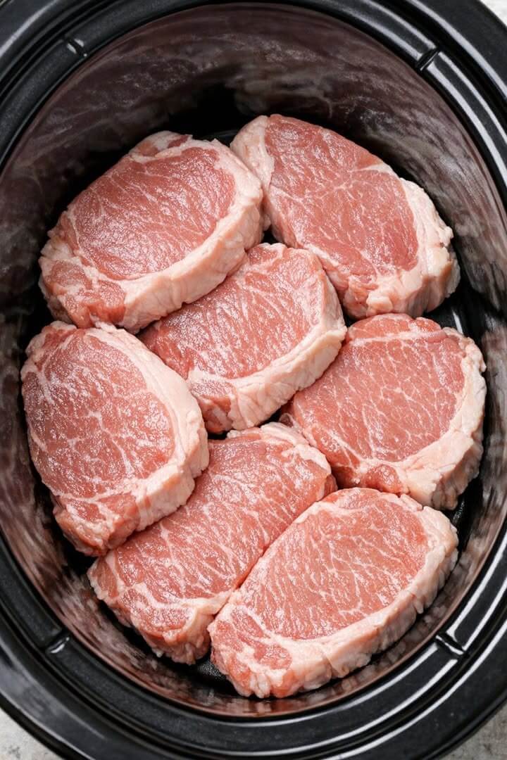 Crockpot Sweet & Savory Pork Sirloin Chops 1