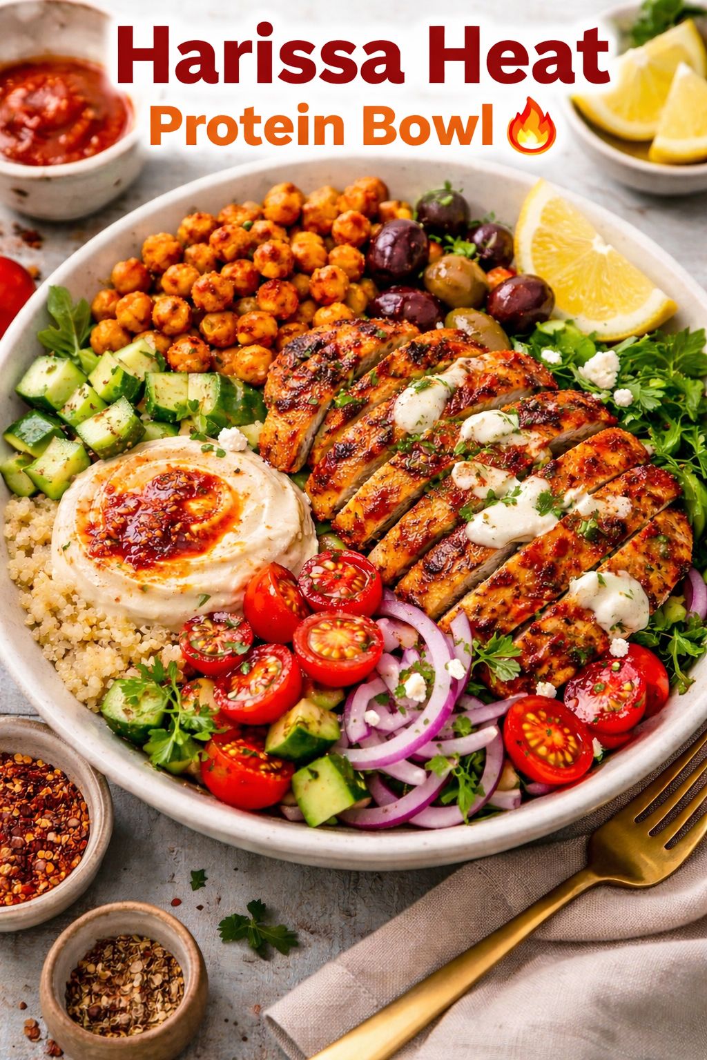 Harissa Heat Protein Bowl 1
