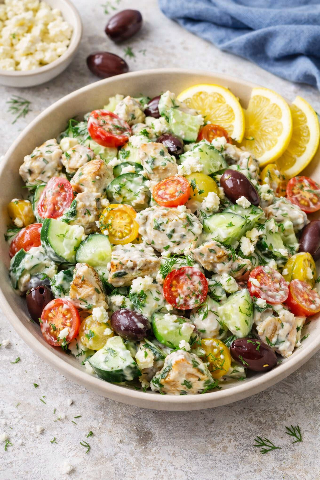 Mediterranean Delight: Tzatziki Chicken Salad 1