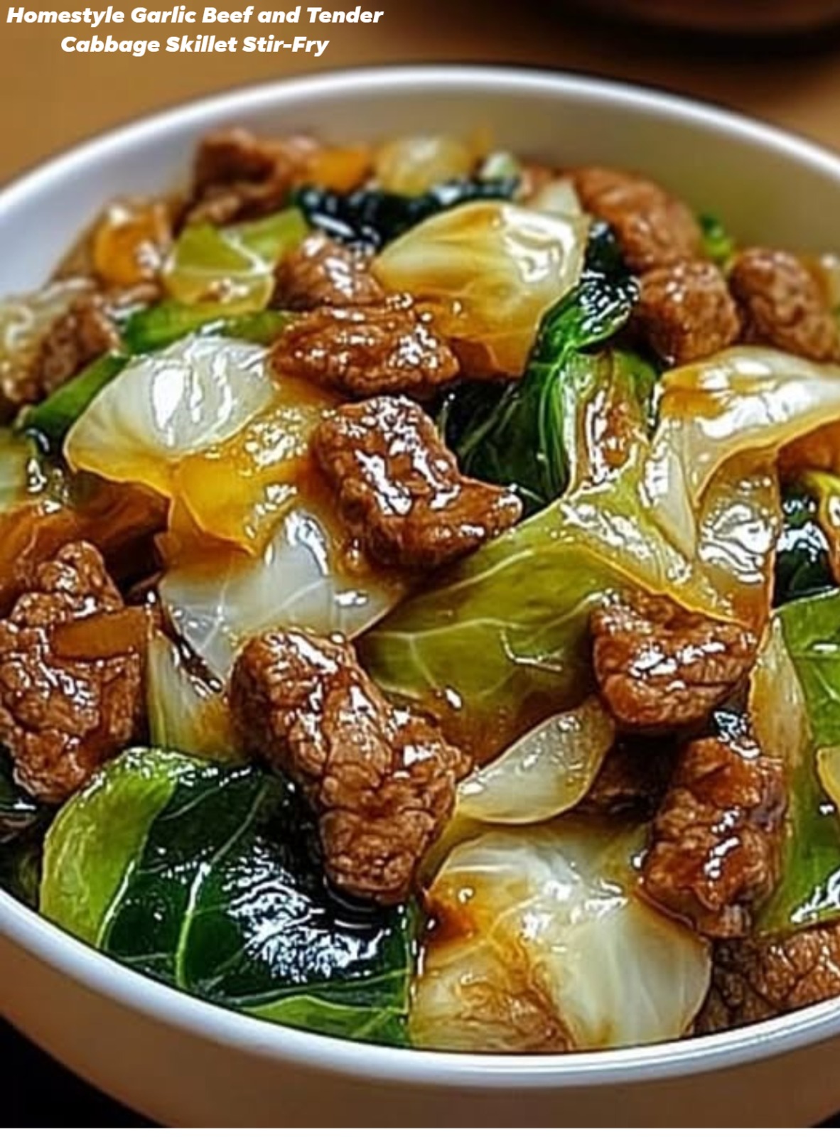Homestyle Garlic Beef and Tender Cabbage Skillet Stir-Fry 1