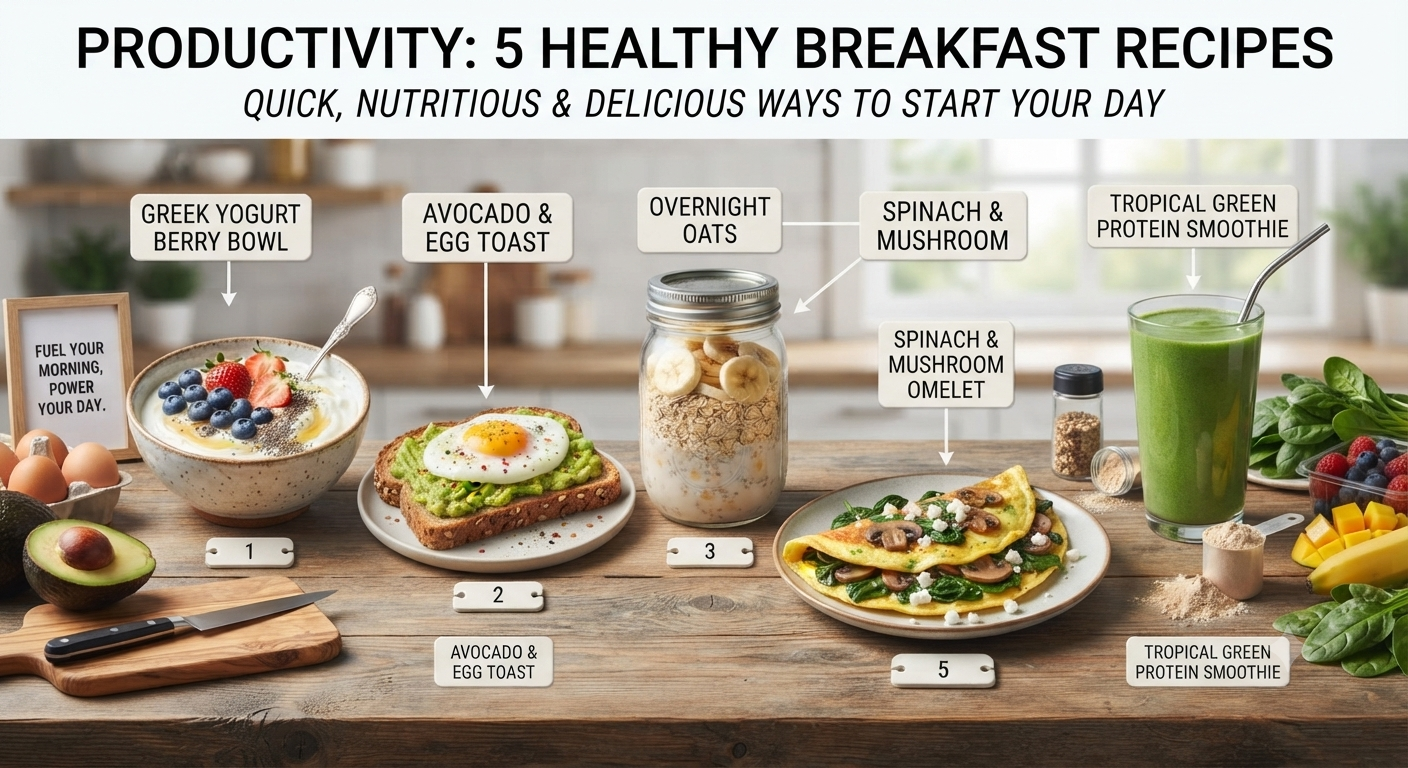 5 Best Healthy Breakfast Recipes to Start Your Morning Right 1 5 Best Healthy Breakfast Recipes to Start Your Morning Right
