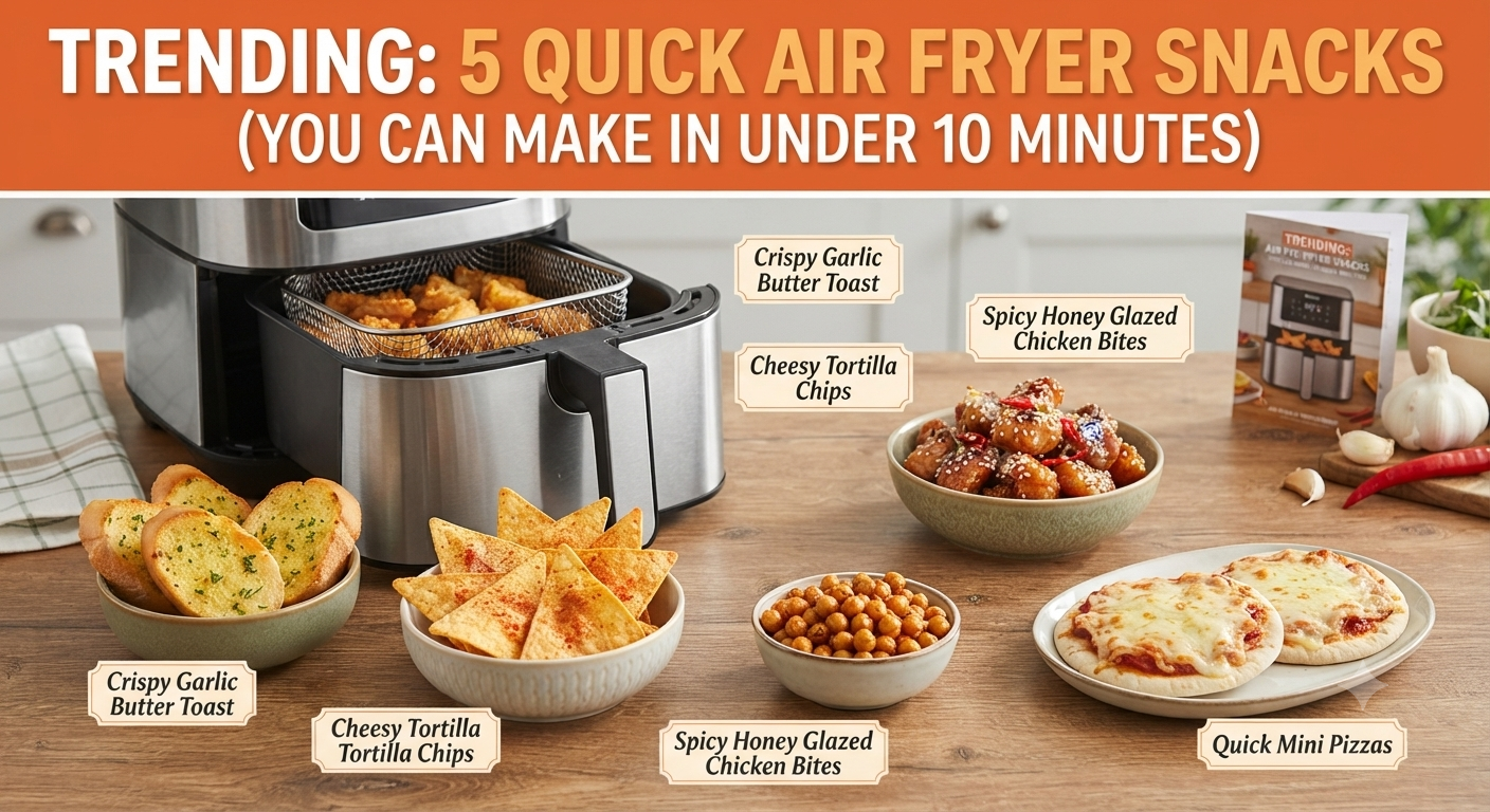 5 Quick Air Fryer Snacks You Can Make in Under 10 Minutes 1 5 Quick Air Fryer Snacks You Can Make in Under 10 Minutes
