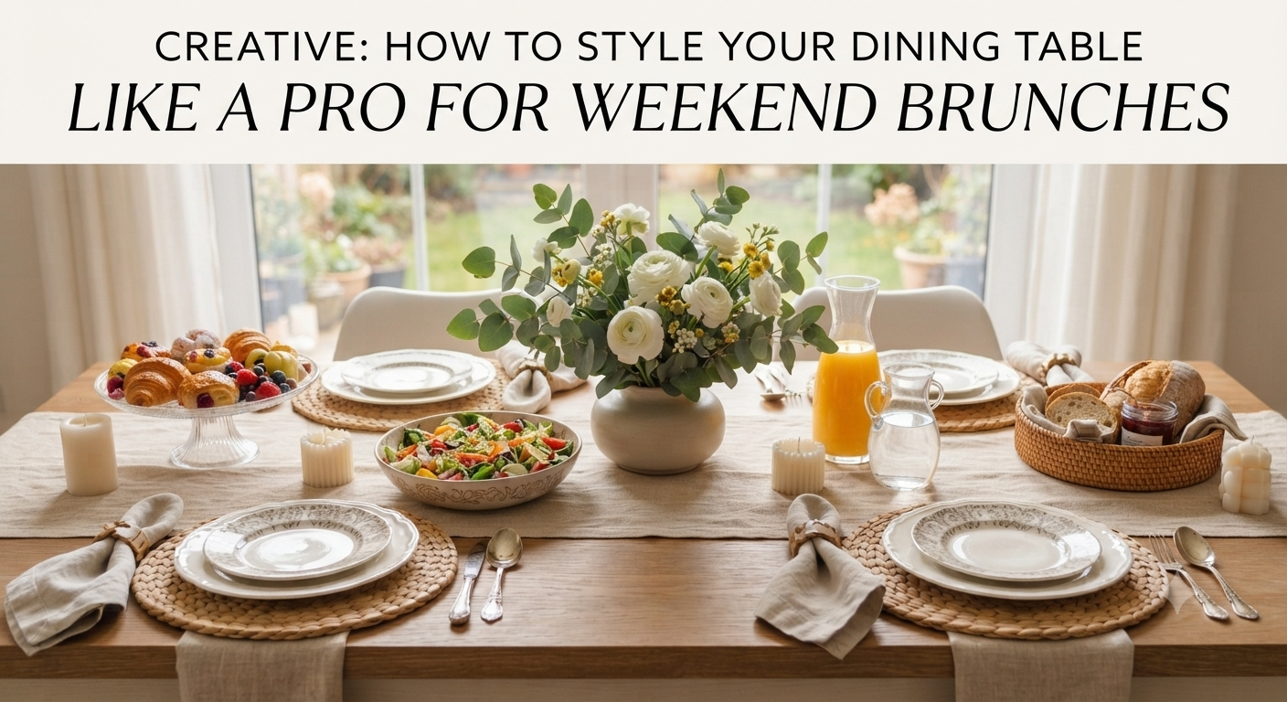 How to Style Your Dining Table Like a Pro for Weekend Brunches