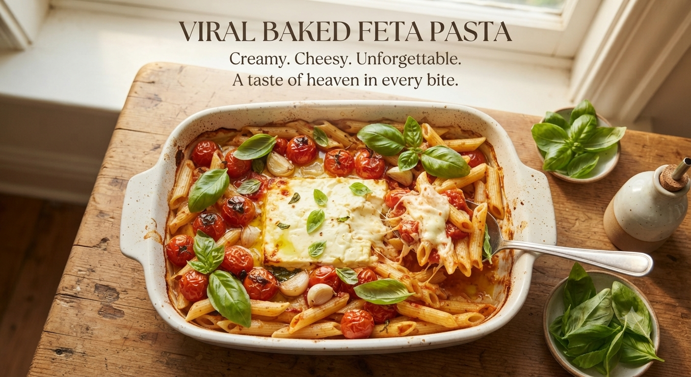 Viral TikTok Baked Feta Pasta Recipe (Easiest Dinner!) 1 Viral TikTok Baked Feta Pasta Recipe (Easiest Dinner!)