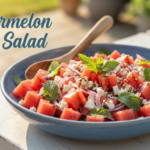 Watermelon Feta Salad with Mint & Balsamic Glaze