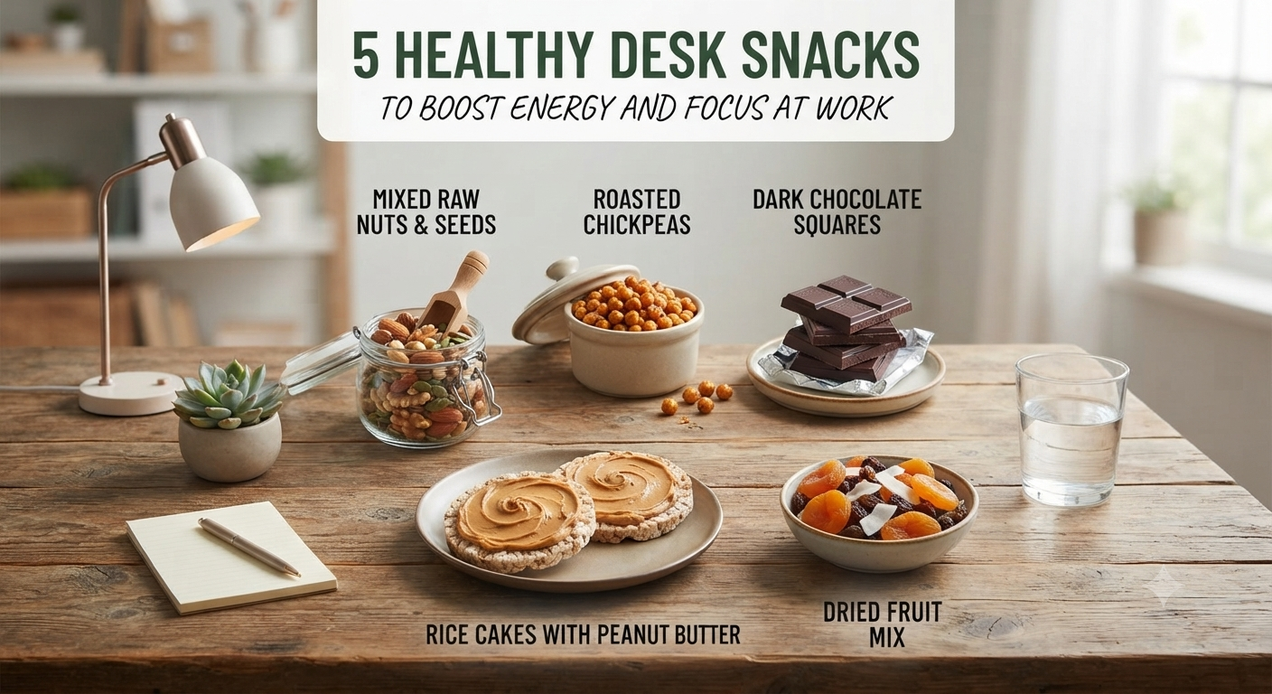 5 Healthy Desk Snacks to Boost Energy at Work 1 5 Healthy Desk Snacks to Boost Energy at Work